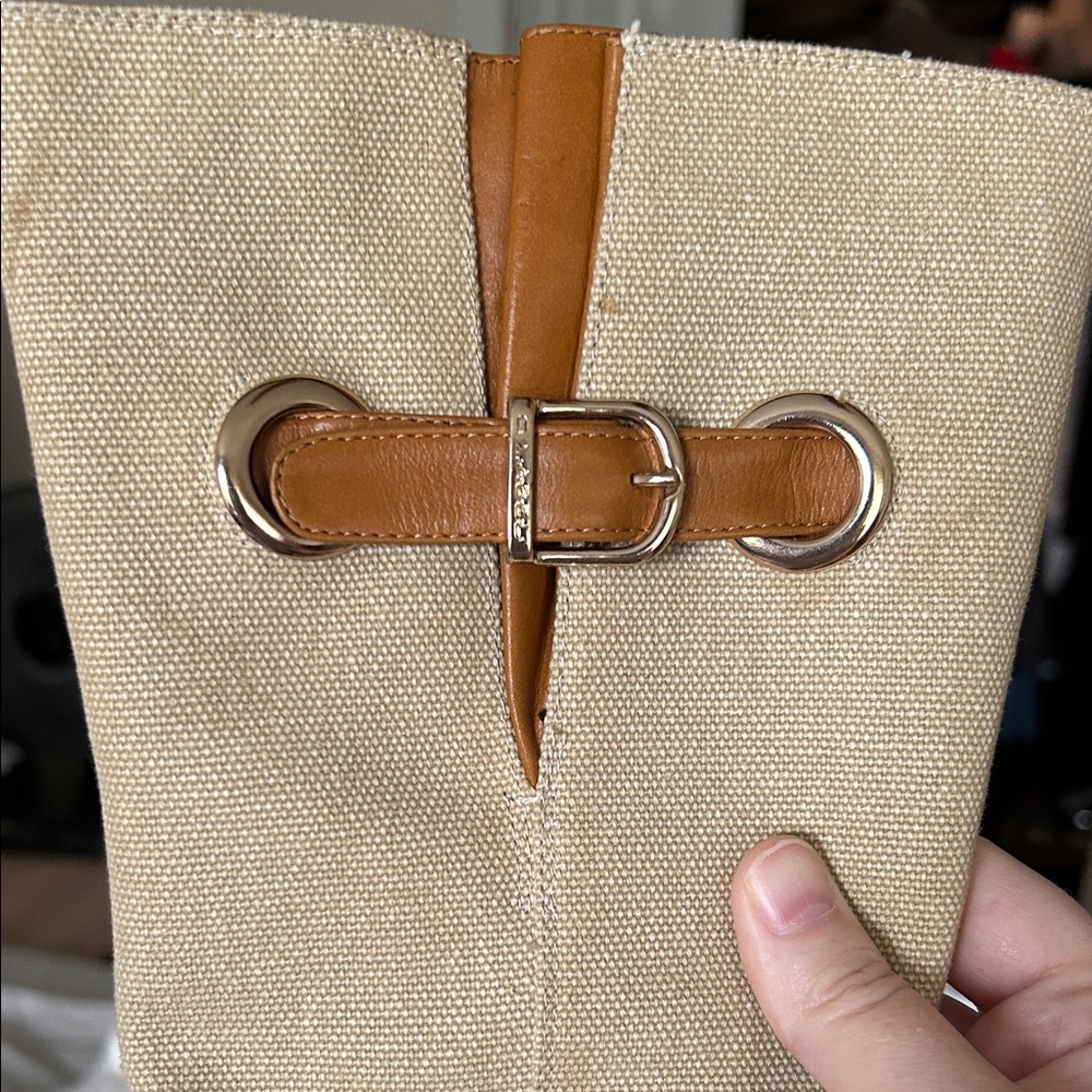 C Label Tan and Cream Heeled Boots - Picture 5 of 16